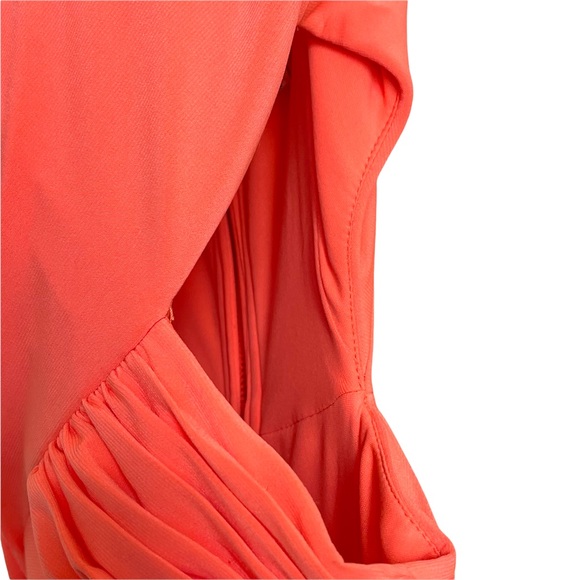 HAILEY LOGAN BY ADRIANNE PAPELL PINK CUT OUT BODYCON MINI DRESS - Picture 6 of 15